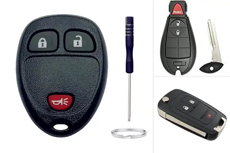 Detailed view of Best 3-Button Key Fob Shells