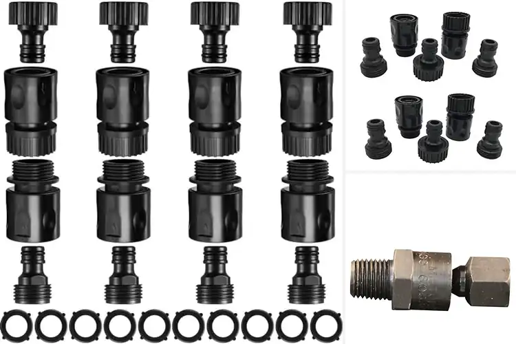 Detailed view of Best Black Finish Hose Fittings