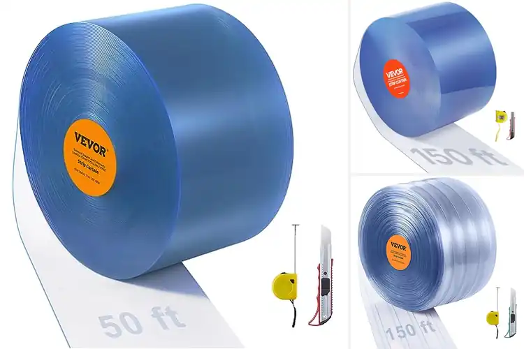 Detailed view of Best Clear Strip Door Curtains for Warehouse