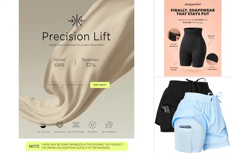 Detailed view of Best Compression Shorts for Women