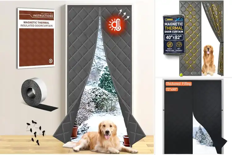 Detailed view of Best Door Insulation Curtains