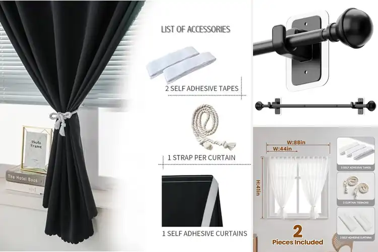 Detailed view of Best Easy Install Curtains