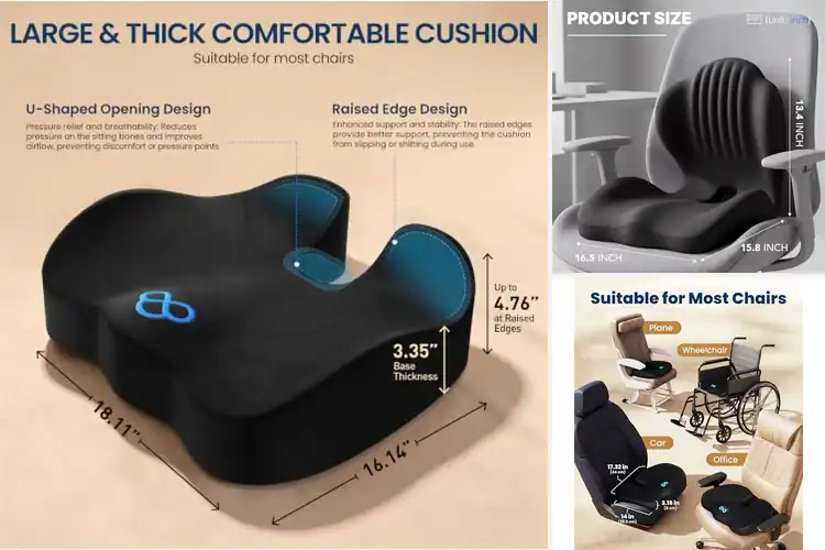 Detailed view of Best Ergonomic Cushioned Seats