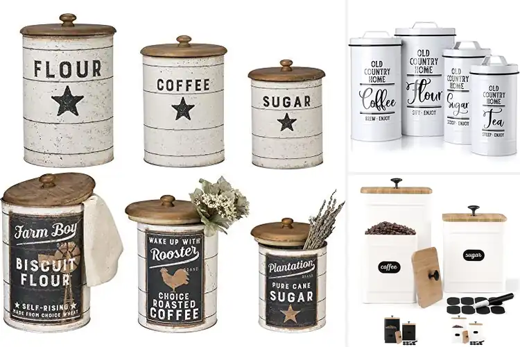 Detailed view of Best Farmhouse Canisters: 10 Rustic Picks for Freshness