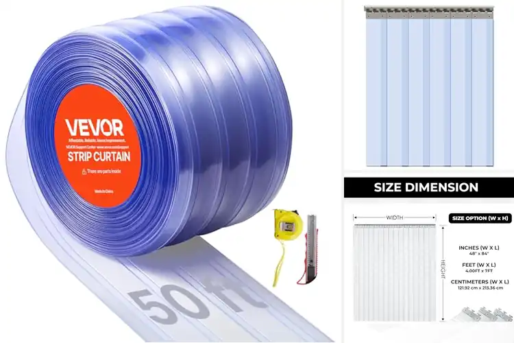 Detailed view of Best Heavy Duty PVC Strip Curtains: Top 10 Picks