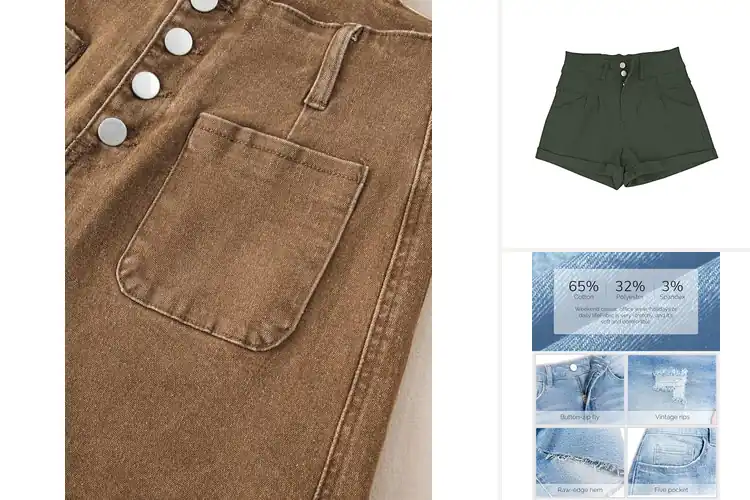 Detailed view of Best High Waisted Shorts: 7 Picks for Summer Style