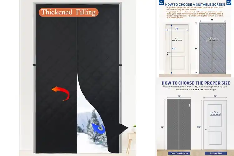 Detailed view of Best Insulating Door Curtains