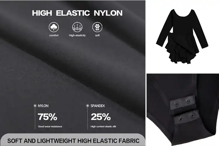 Detailed view of Best Long Sleeve Leotards: Top 10 Picks for Comfort & Style