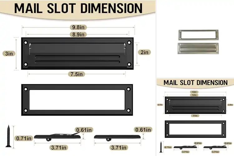 Detailed view of Best Mail Slot Covers: Secure & Stylish Picks