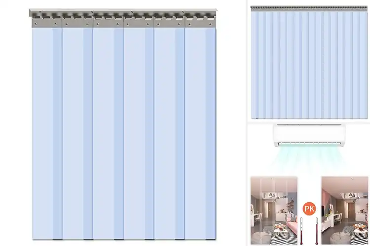 Detailed view of Best Plastic Strip Door Curtains with 56 Overlap