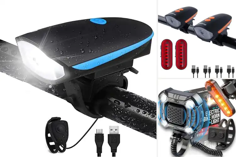 Detailed view of Best Rechargeable Bike Lights With Horns