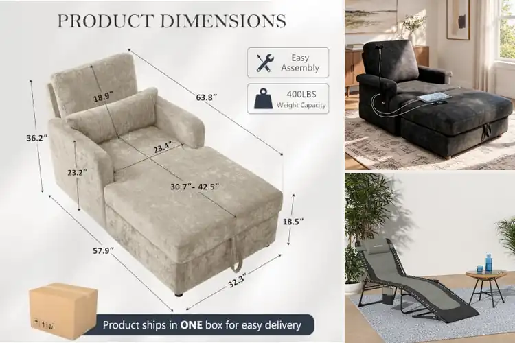 Detailed view of Best Reclining Chaise Lounges for Ultimate Relaxation