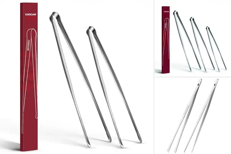 Detailed view of Best Serrated Grip Tongs