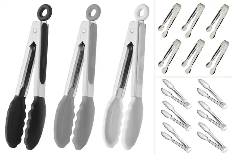 Detailed view of Best Small Serving Tongs