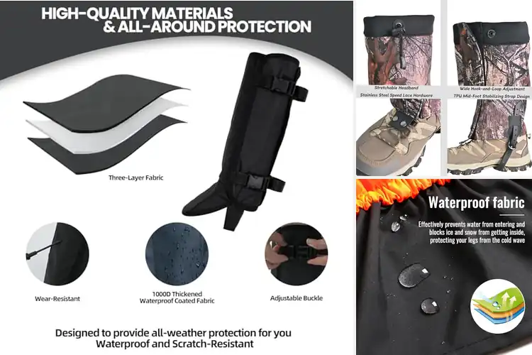 Detailed view of Best Snowproof Gaiters: Dry, Protected & Ready for Adventure