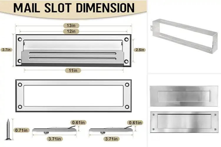 Detailed view of Best Stainless Steel Mail Slot Accessories