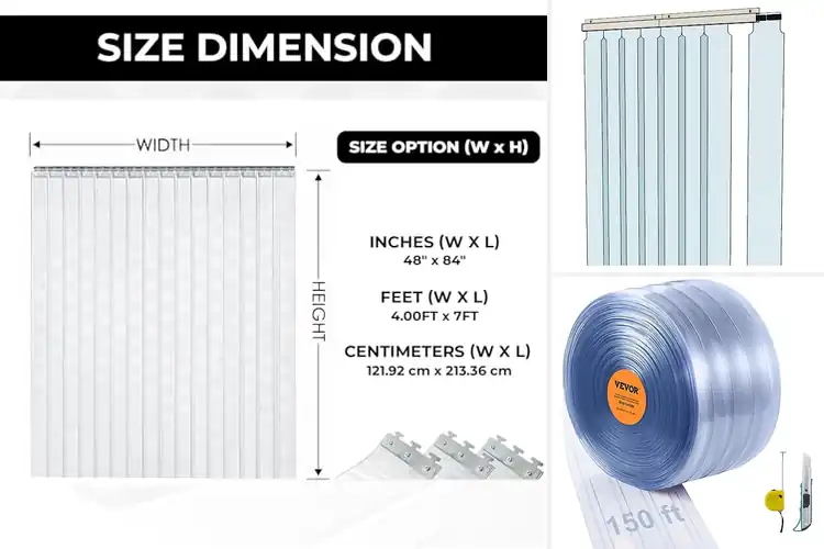 Detailed view of Best Strip Curtains: Stay Cool, Dust-Free & Efficient
