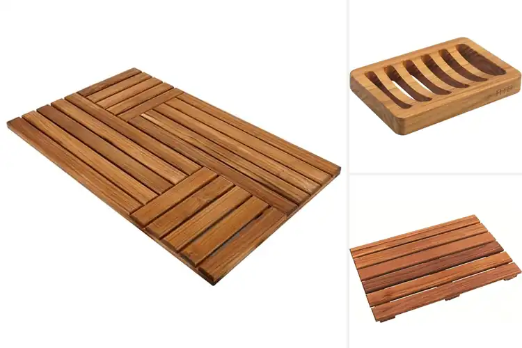 Detailed view of Best Teak Bath Accessories for a Luxurious Spa Feel