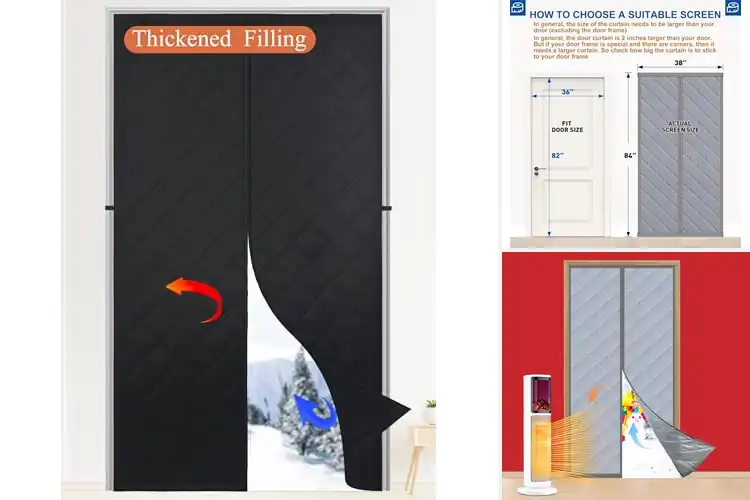 Detailed view of Best Thermal Door Curtains: Keep Cozy, Save Energy
